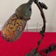 Articulated glass paste lamp, Art Nouveau