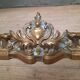 Barre de foyer en bronze doré