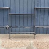 60s string wall shelf modular in black metal