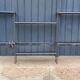 60s string wall shelf modular in black metal