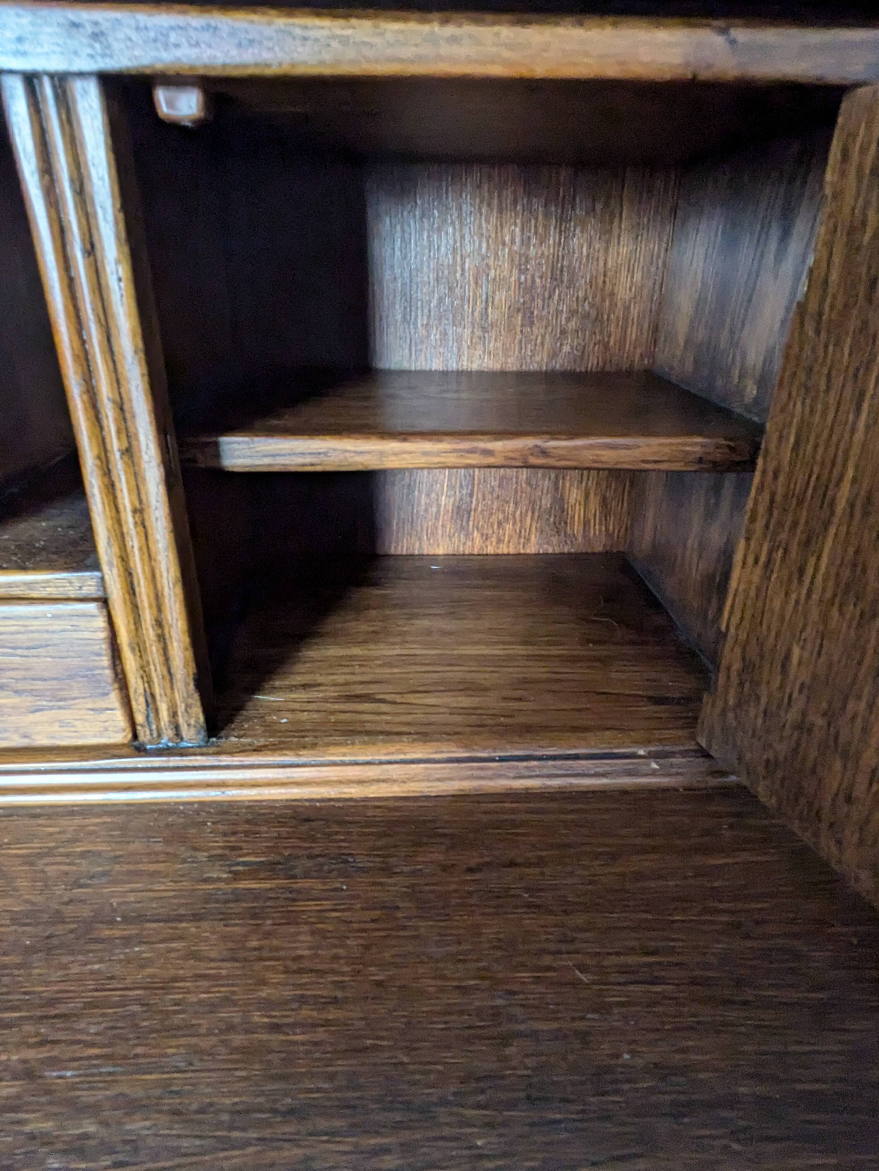 Solid wood secretary