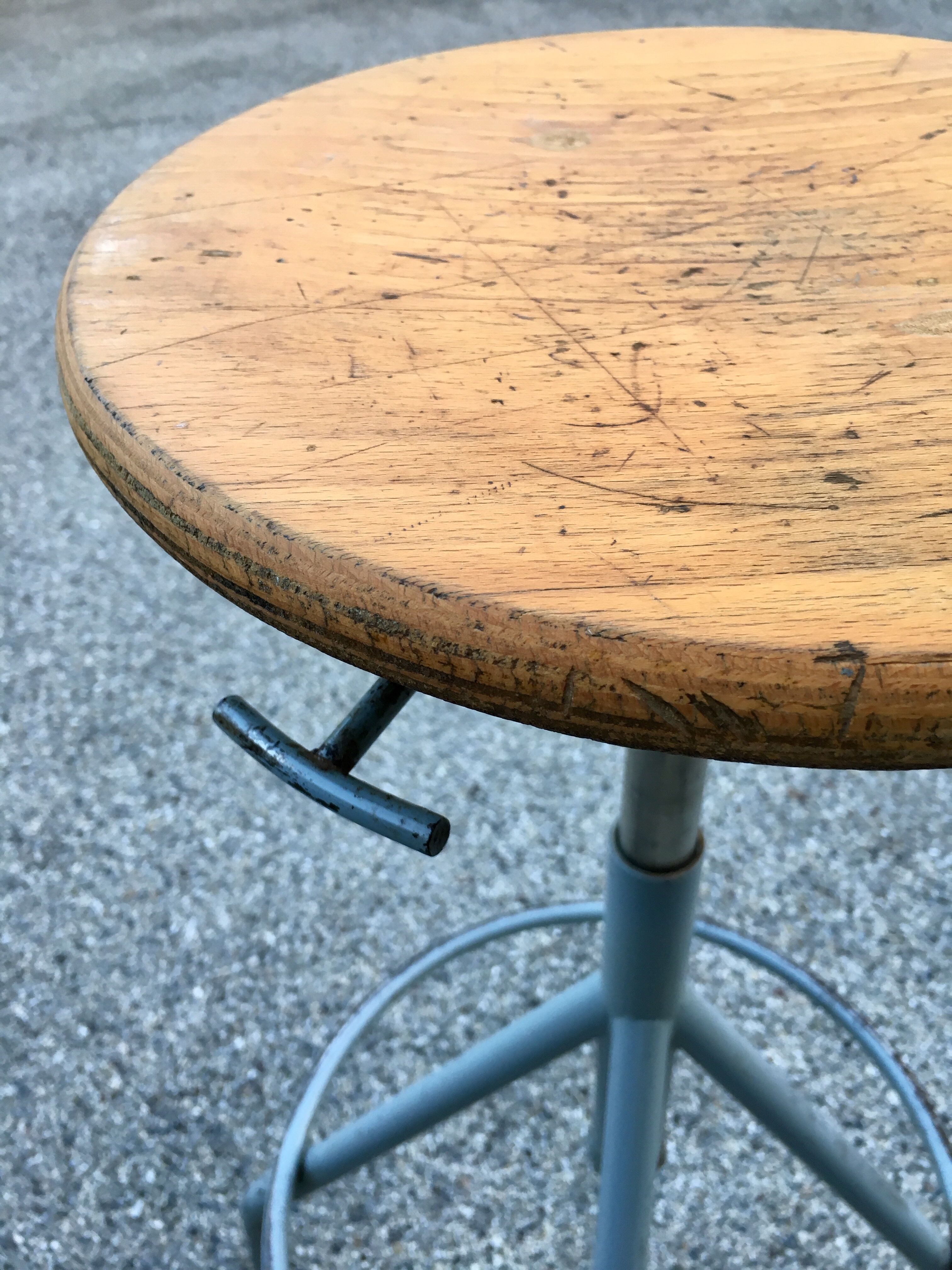 Industrial shop stool