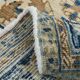 Large Navy Blue Antique Persian Rug, 293x391Cm