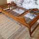 folding bed wood, daybed, solid oak, vintage, 50s