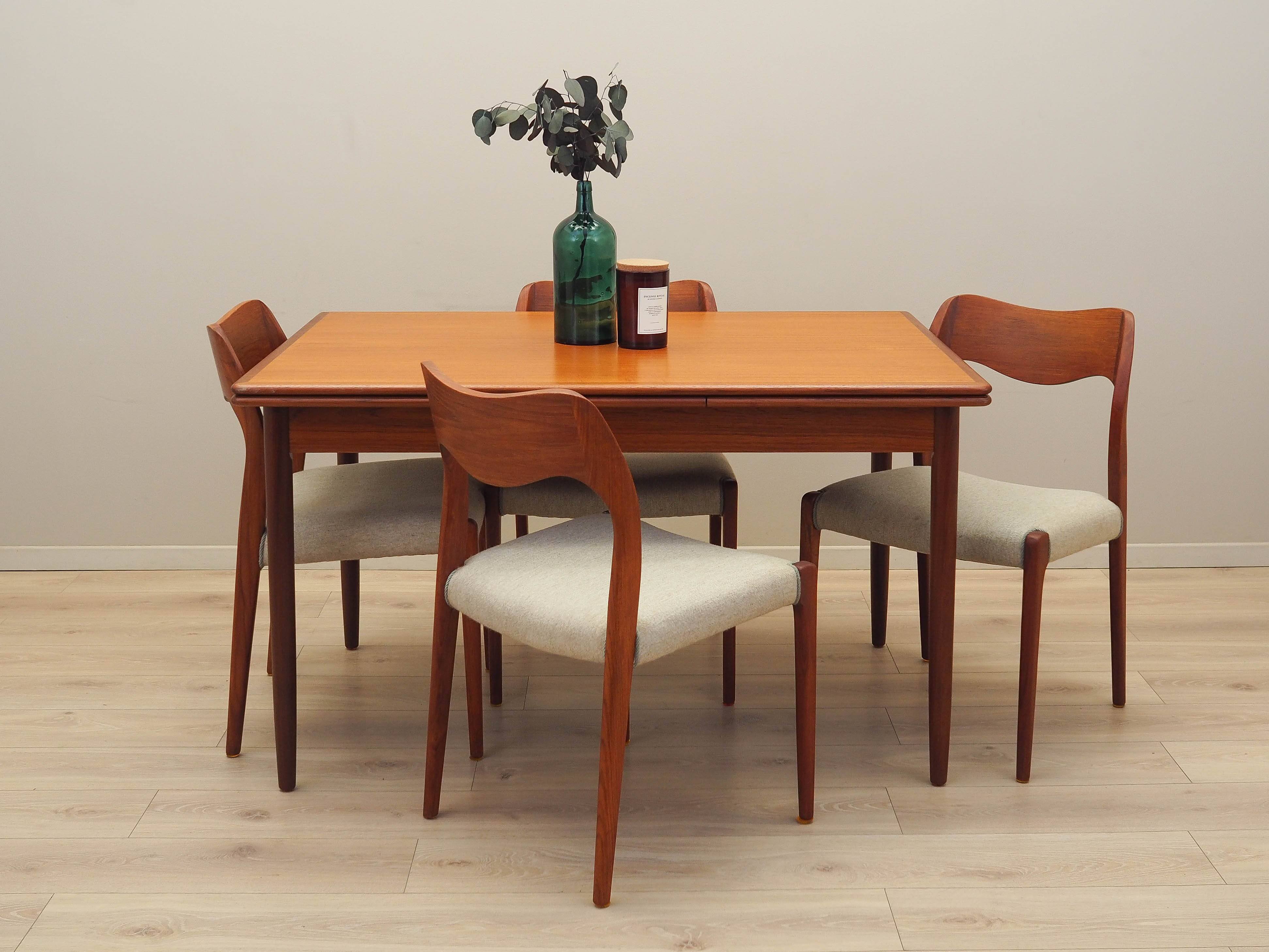 Teak table, Danish design, 1970s, production: Denmark