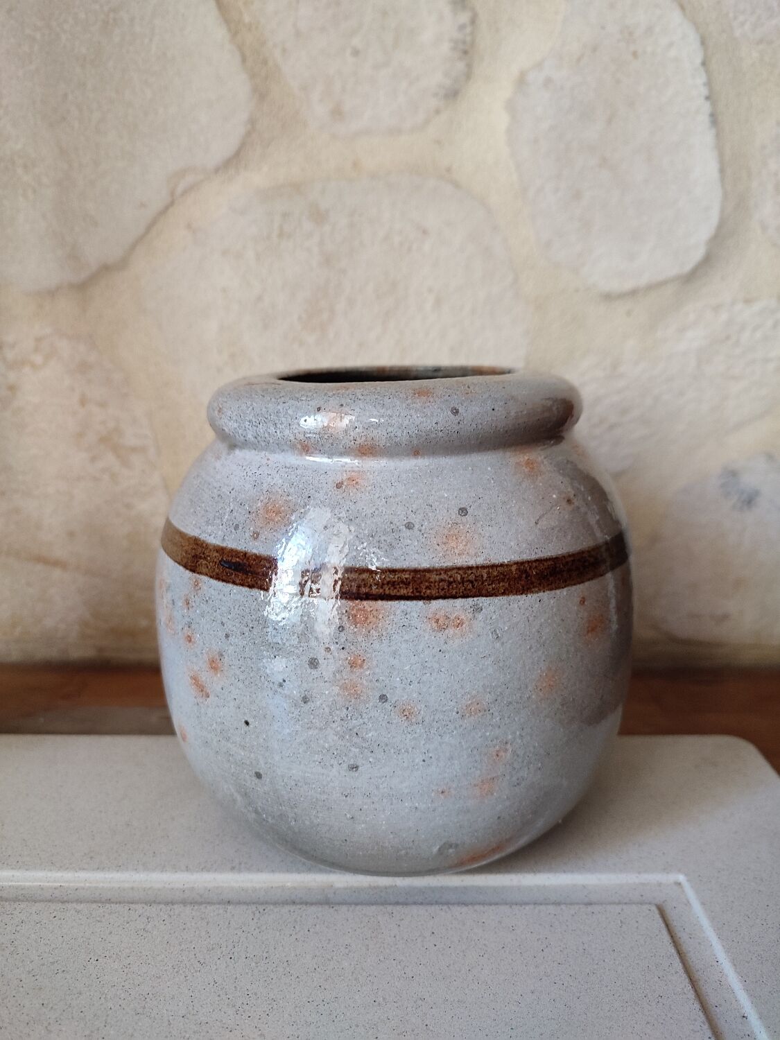 Ceramic ball vase