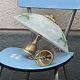 Vintage bronze opaline lamp, very good condition