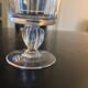 10 old glasses with twisted stems