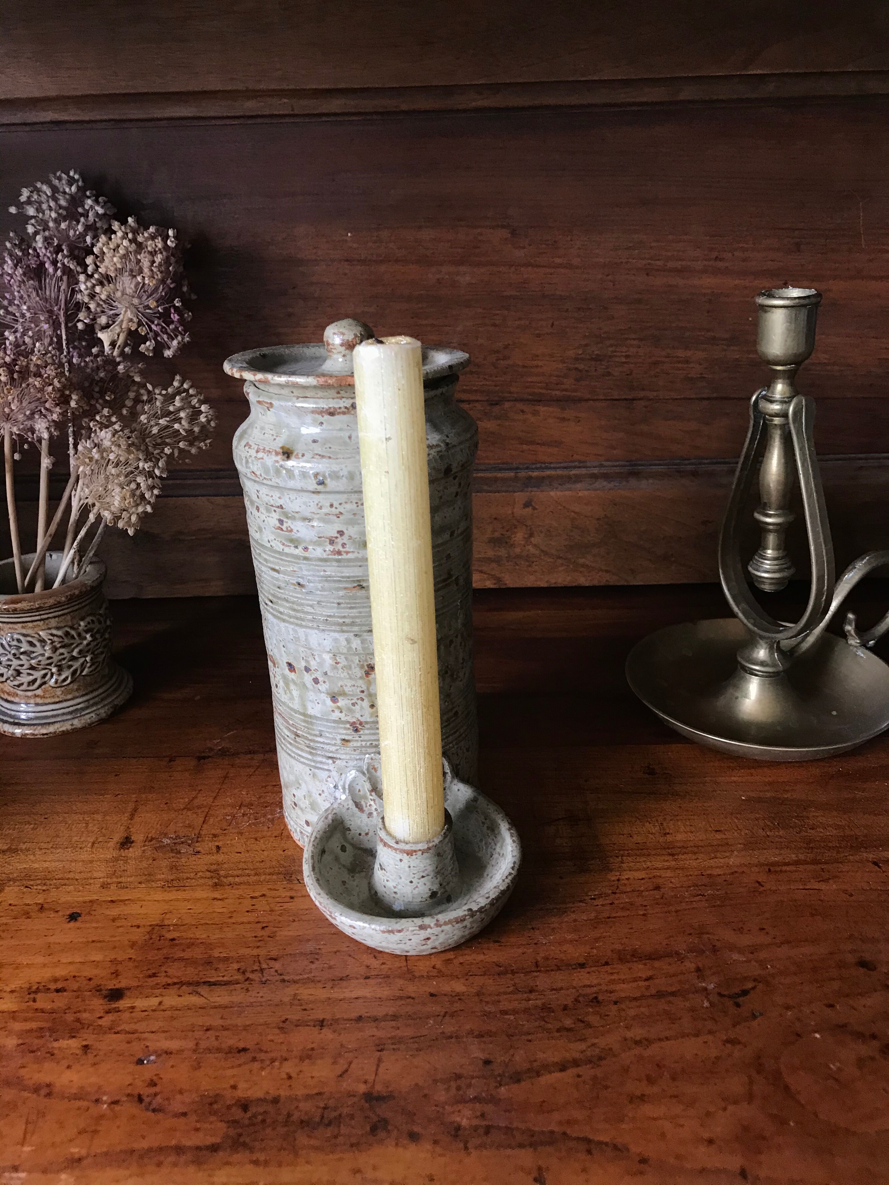 La Hulotte ceramic candlestick