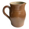 brown stoneware pitcher Digoin Sarreguemines vintage