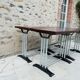 Lot of 4 tables bistro "Lelong"