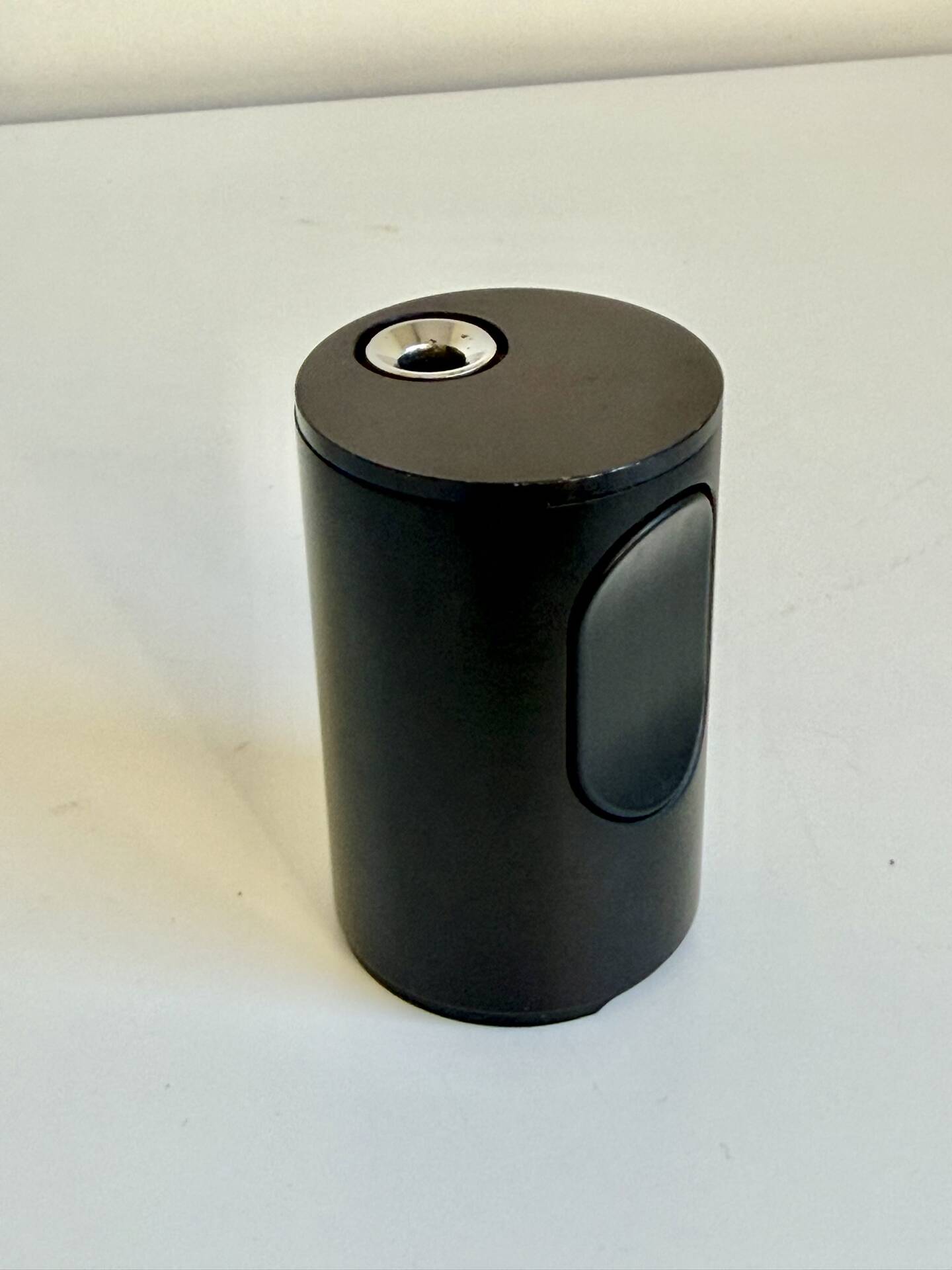 Black Metal Table lighter T2 AM designed by Dieter Rams for BRAUN AG V