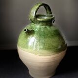 Green terracotta jar