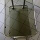 Vintage rolling trolley in smoked glass