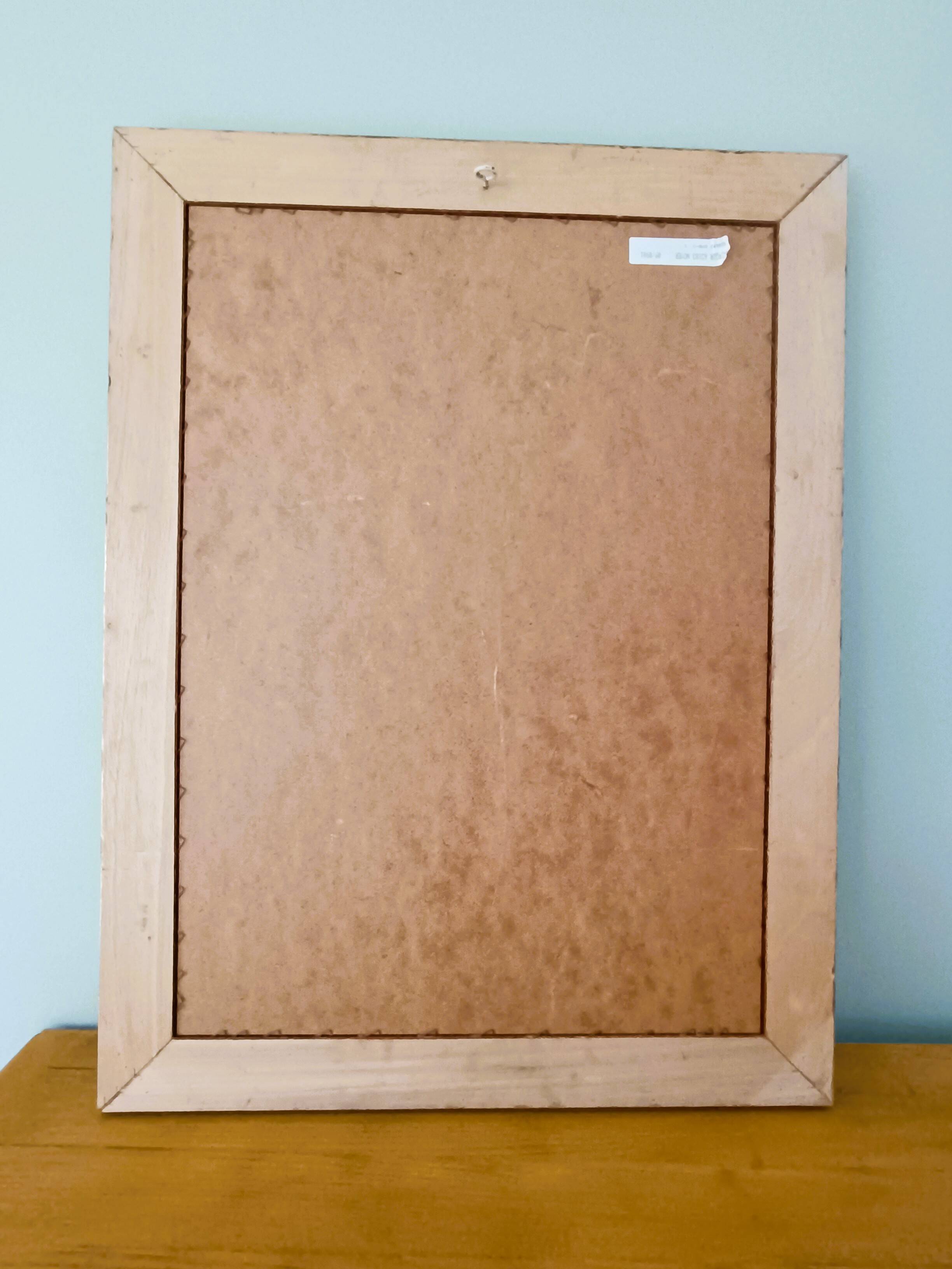 Solid wood mirror gilded 83 X 63 cm