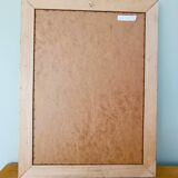 Miroir en bois massif doré 83 X 63 cm