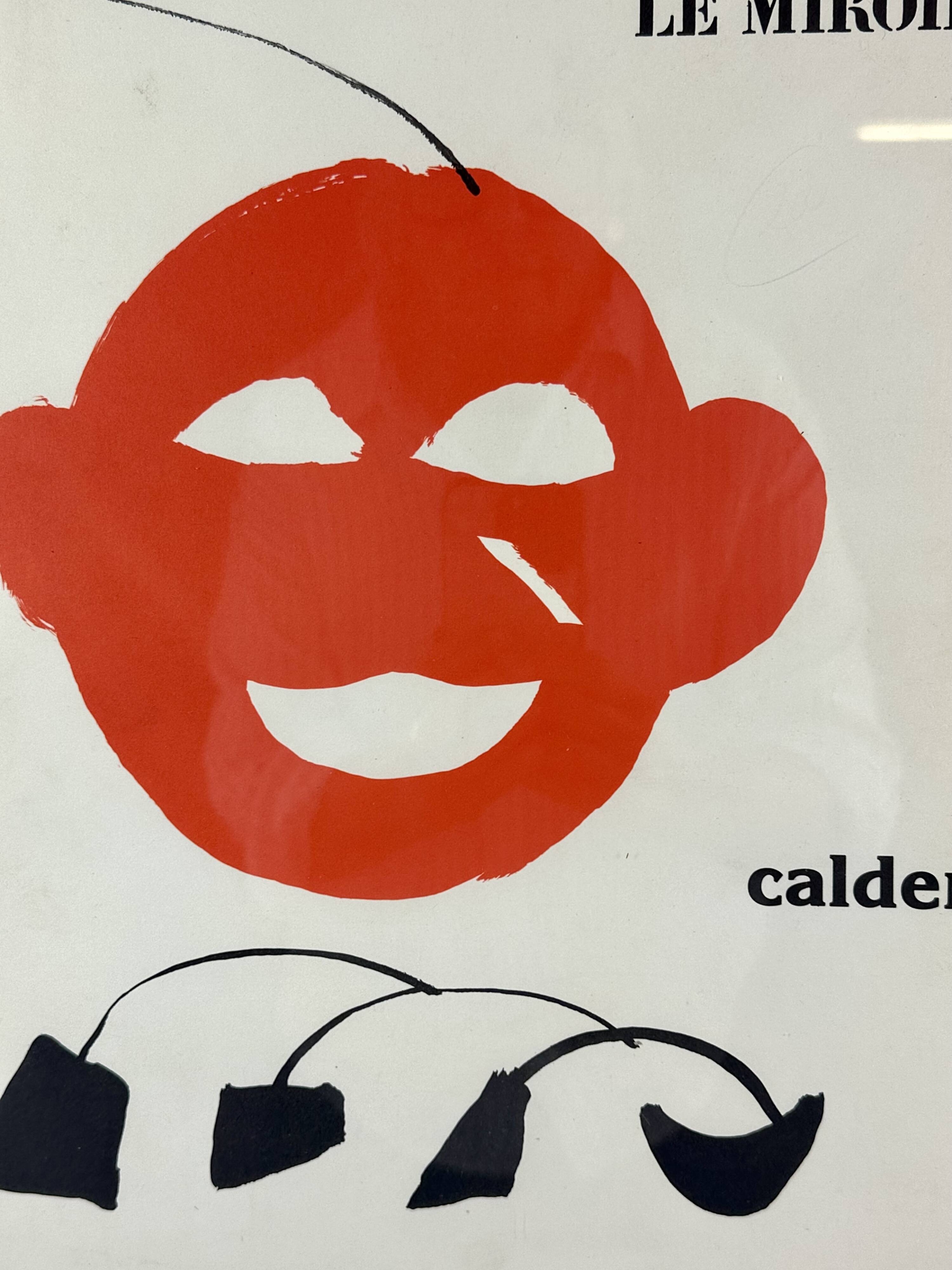 Two Lithographs Alexander CALDER - DLM Behind the Mirror - Maeght