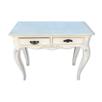 Console en bois peinte country corner