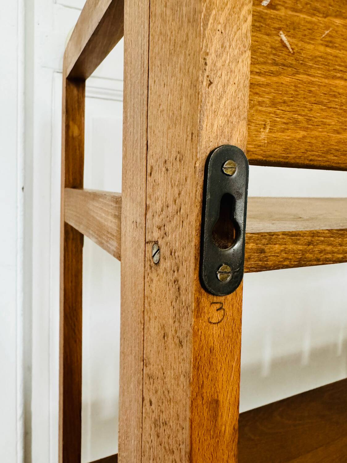 Vintage folding bookshelf, circa 1960