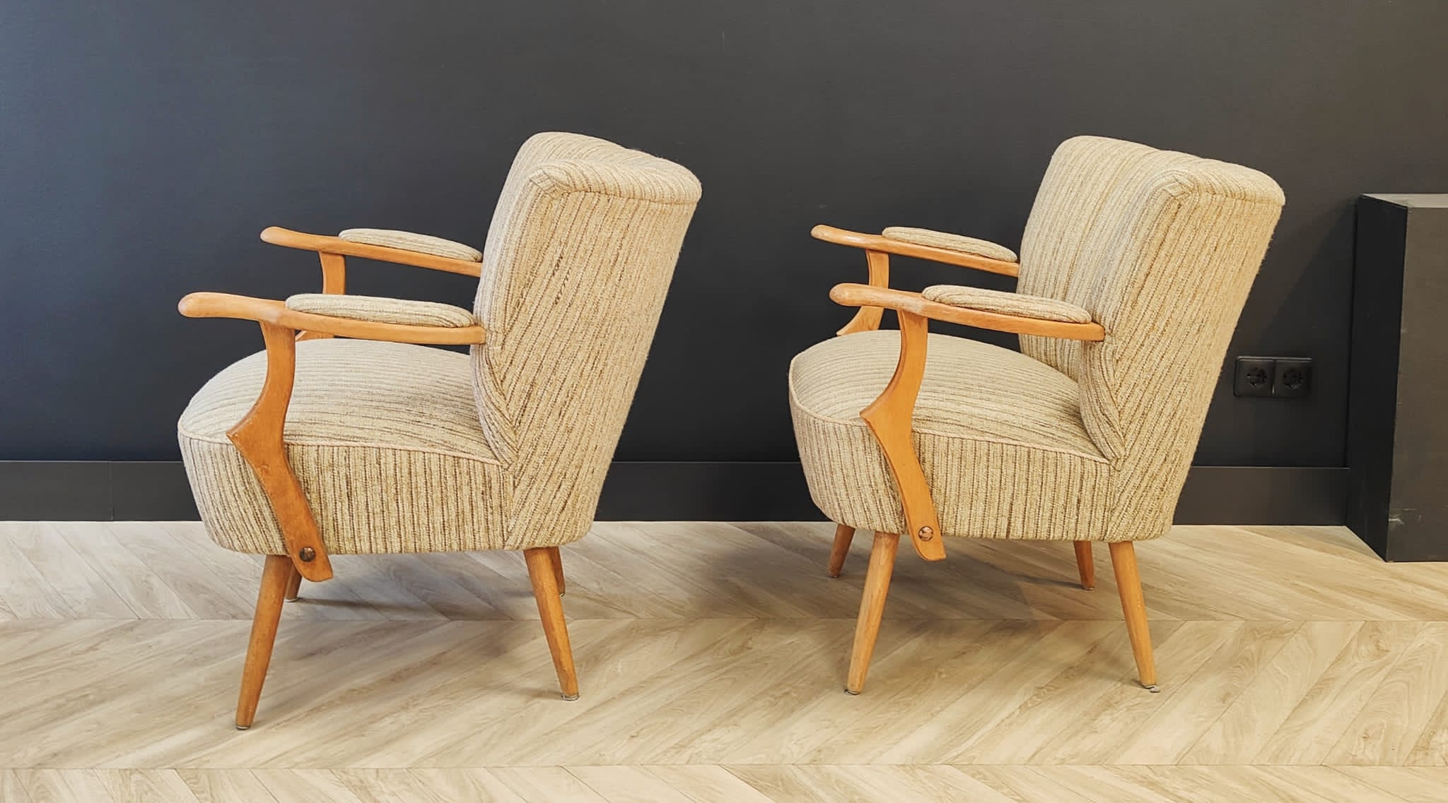 Two mid century armchairs 1960