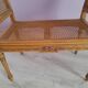 Banquette cannée début 20ème siècle