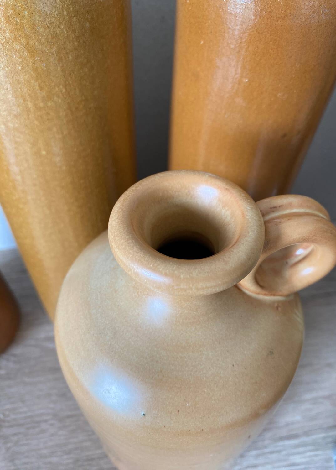 Set of 4 stoneware bottles