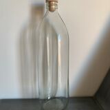 Antique glass bottle with a capacity of 1 litre and its beige cap - in very good condition!