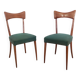 Pair of Green Side Chairs attributed to Ico Parisi for Ariberto Colombo
