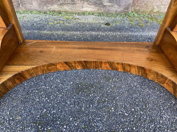 Console en noyer Louis Philippe Biedermeier, vers 1850