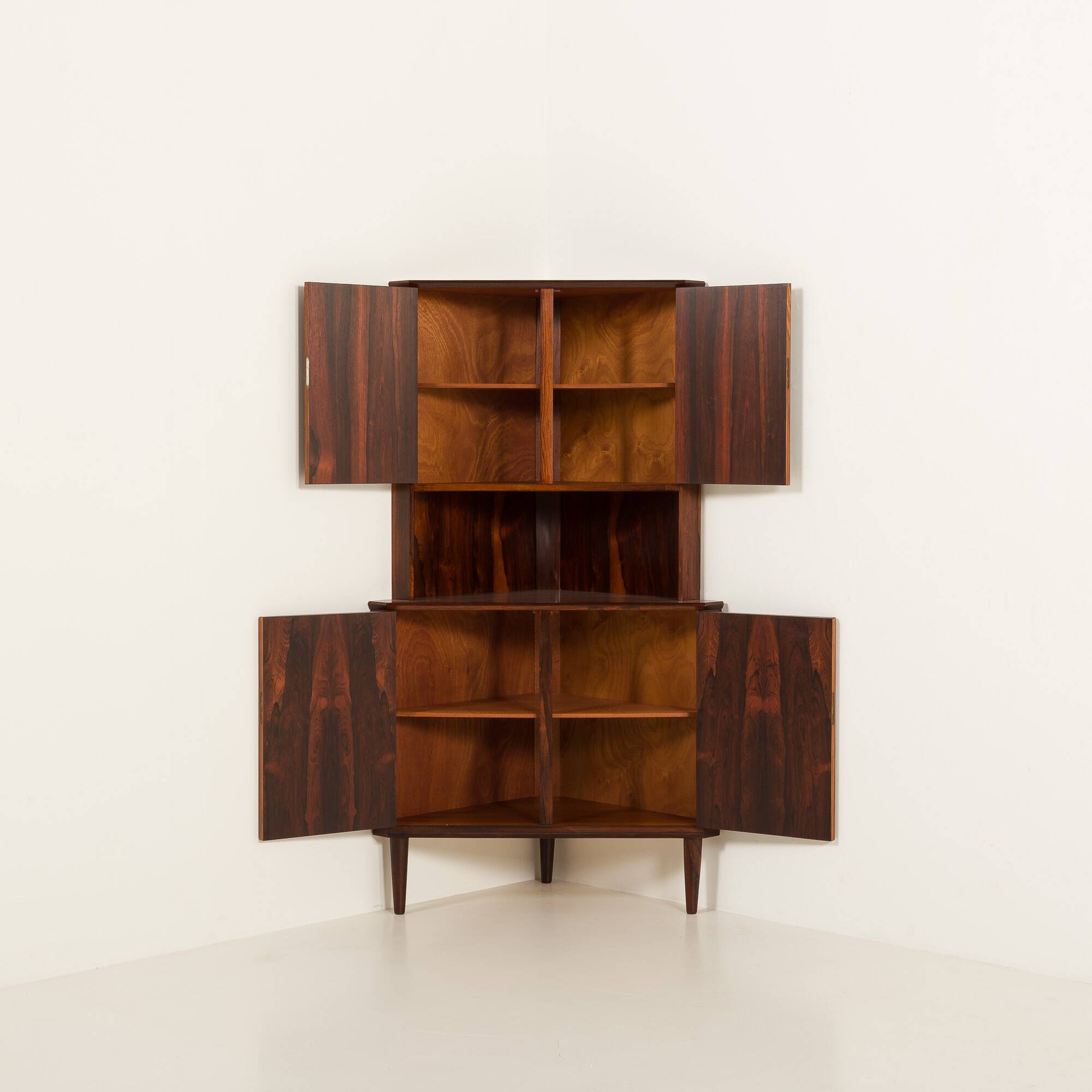 Danish mid century corner cabinet attr. to Carlo Jansen 1960s