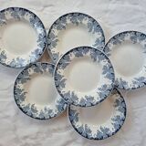 Set of 6 hollow plates Platane St Amand and Hamage