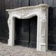 Louis XV style fireplace in Carrara marble circa 1980