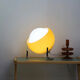 Vintage style orange table globe lamp