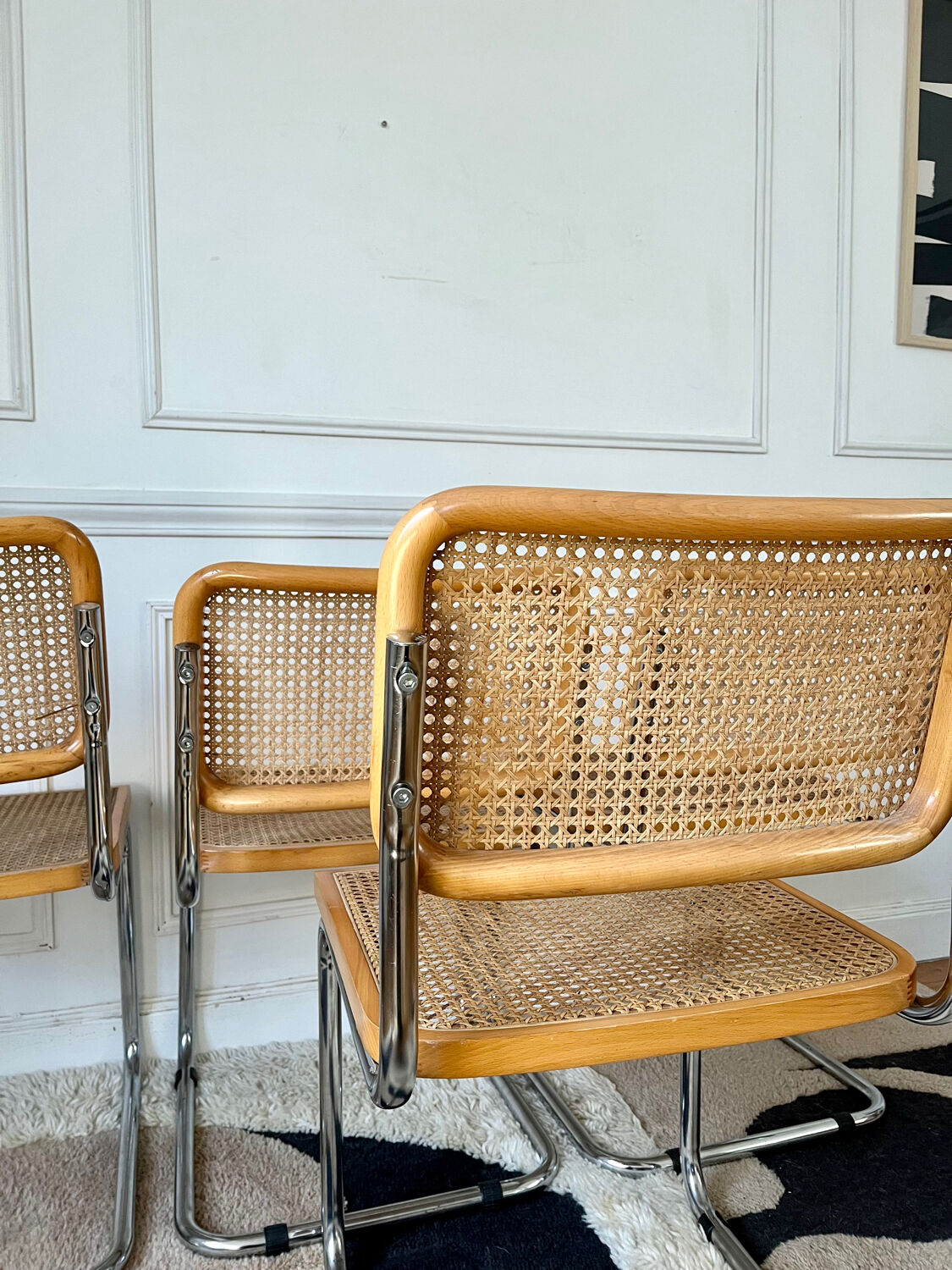 Set of 4 Cesca B32 chairs