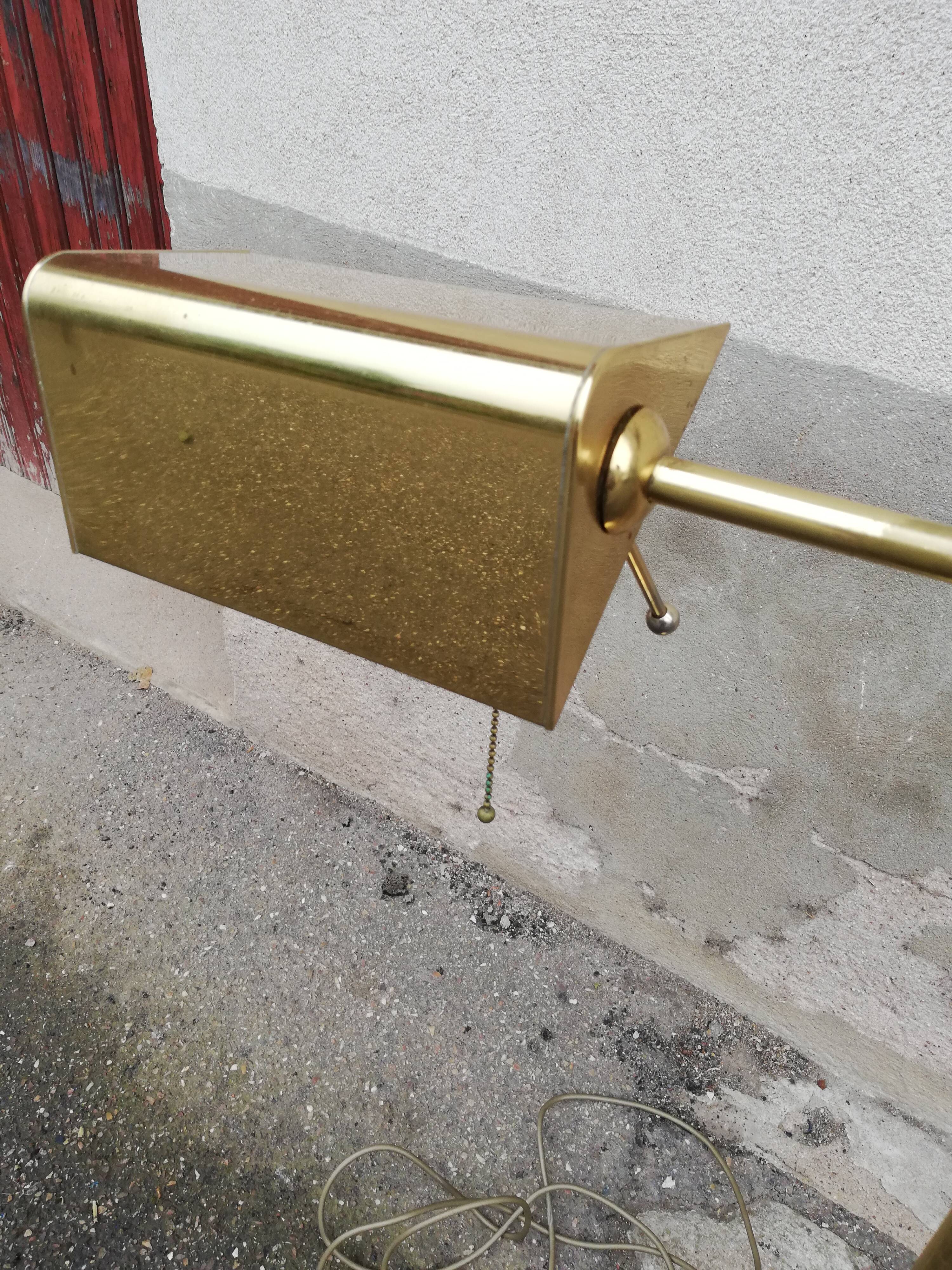 Adjustable brass vintage floor lamp