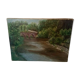 Tableau peinture Huile sur toile paysage rivière