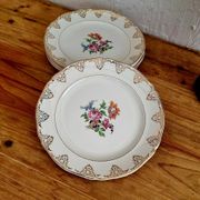 Set of 6 flat plates Saint Amand Céranord model Eve