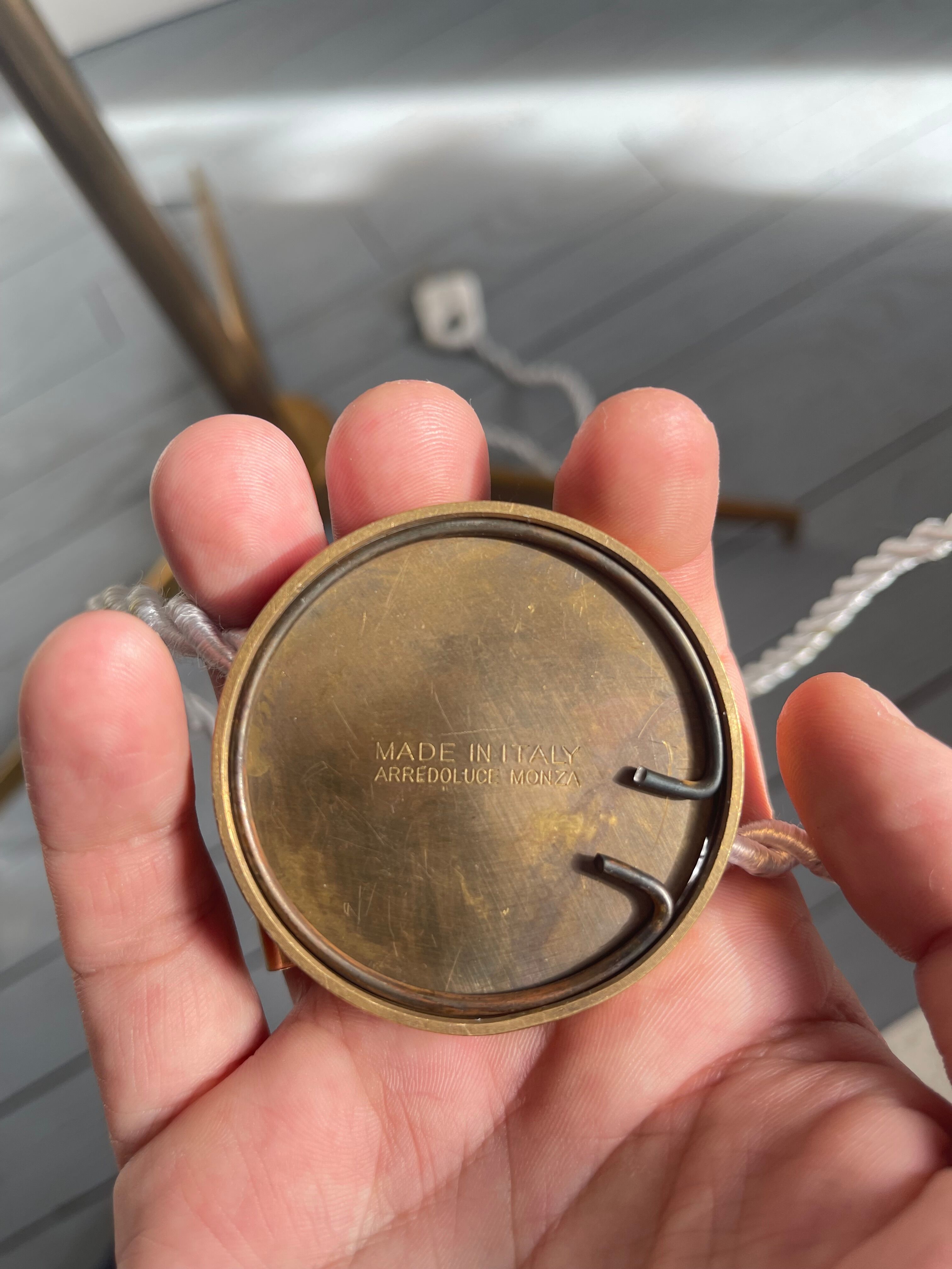 “Triennale” floor lamp by Angelo Lelii by Arredoluce