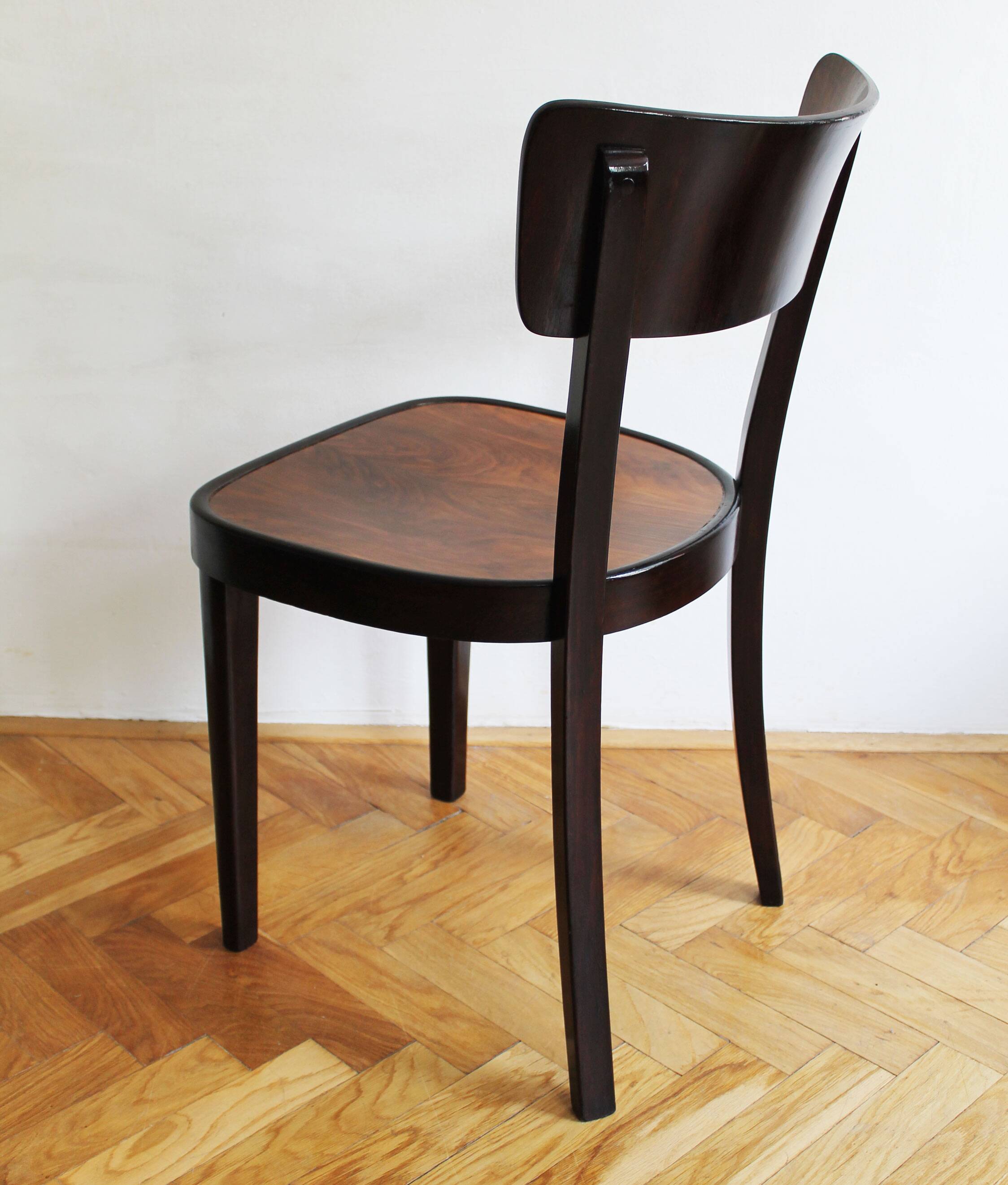Chaise de salle à manger des années 1930 Modèle A 524 3/4 par Thonet