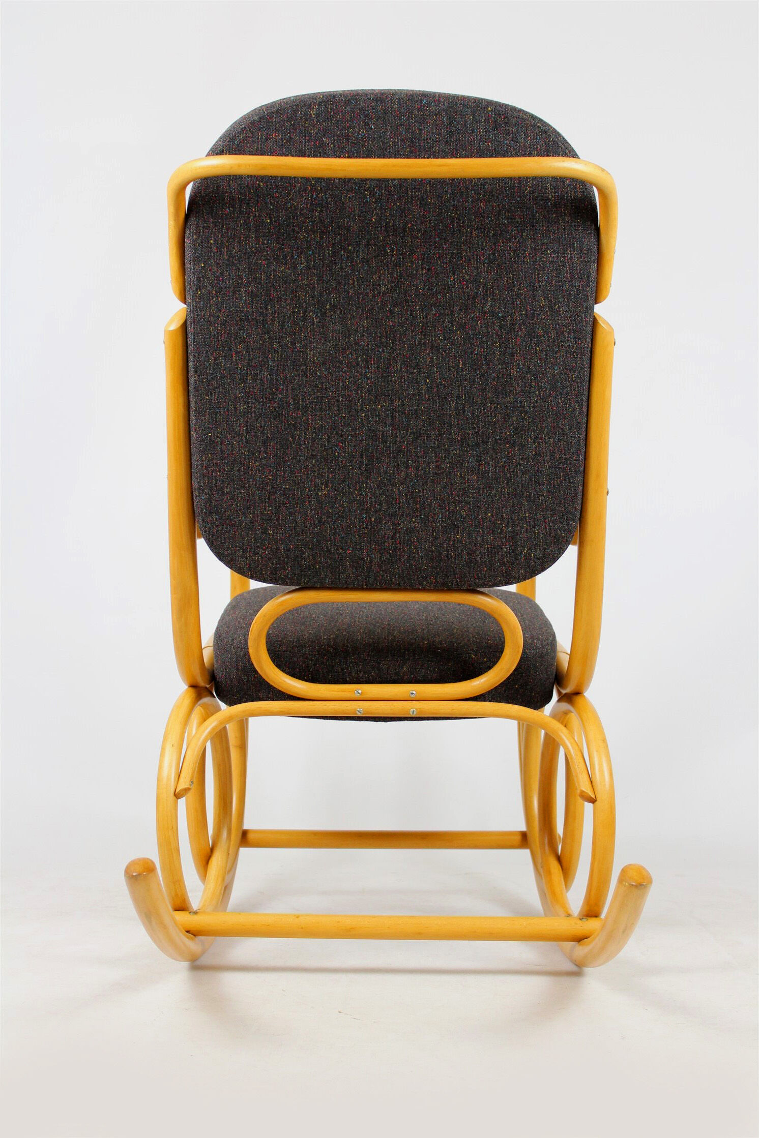 Mid-century beech bentwood rocking chair from ton, 1960s