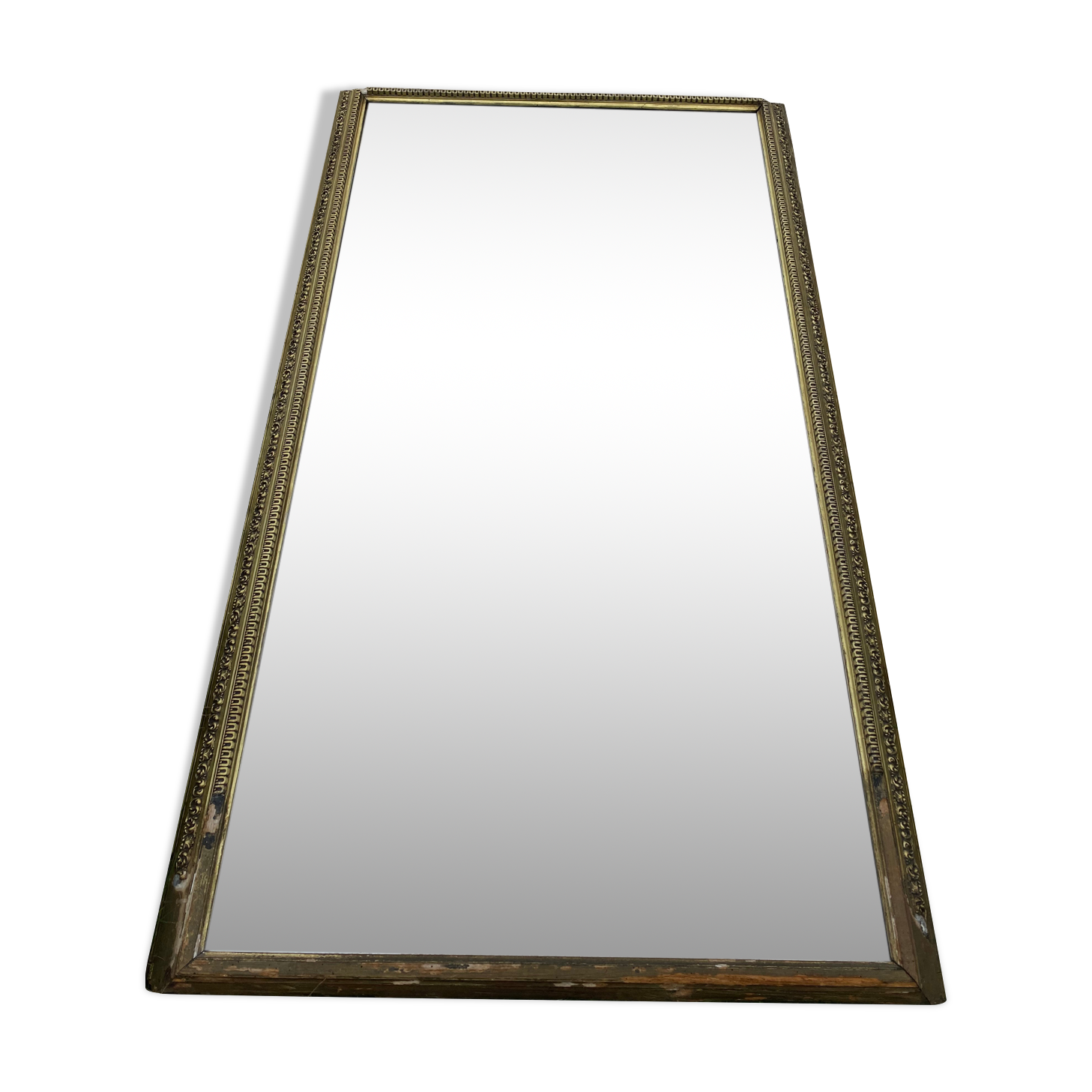 Golden mirror XIXth, 186x106 cm