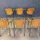 Wicker chairs attributed to Frederick Weinberg, 1960s, set of 6