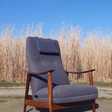 Vintage Norwegian design chair Combi Star Arnt lande Stokke recliner