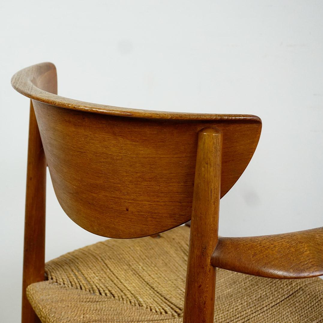 Pair of teak armchairs model 317 by Peter Hvidt for Soborg Mobler Denmark