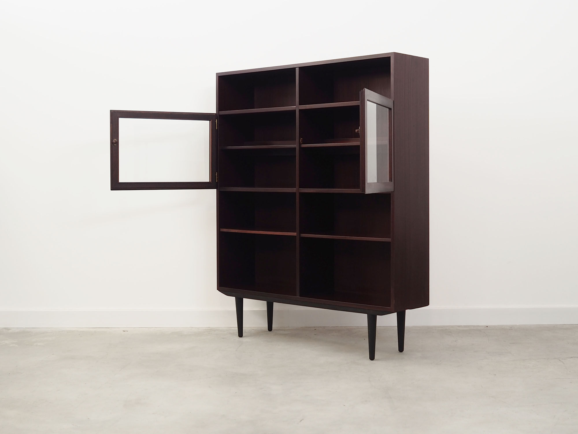 Mahogany bookcase, Danish design, 60's, production: Omann Jun