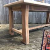 Table de ferme bois brut