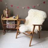 Vintage rattan armchair