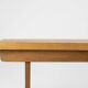 Art Deco bench in solid oak, France circa 1940