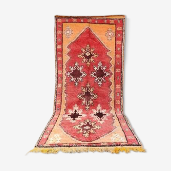 Moroccan carpet boujad orange 150 x 315 cm