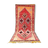 Moroccan carpet boujad orange 150 x 315 cm